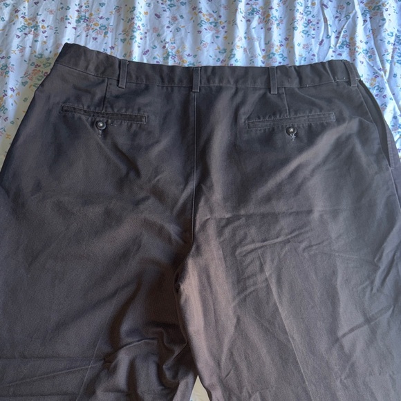 Lands' End | Men's Chocolate Dress Pants - Traditional Fit | Rolled Ankles - Picture 5 of 5